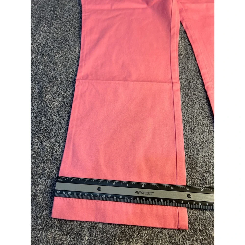 Vineyard Vines Breaker Pants Mens 42x30 Pink Cotton Chino Straight Leg Trousers